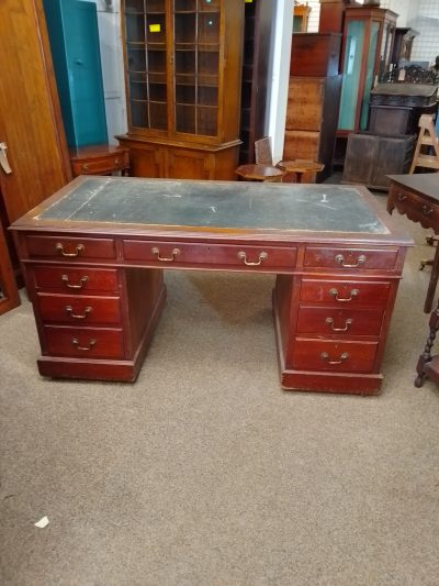 Antique 1920's Pedestal Desk