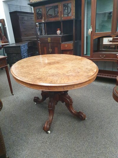 Antique Victorian Walnut Table