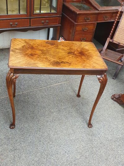 Good Antique 1920's Walnut Side Table