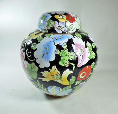 Chinese Hand Painted Enamel Ginger Jar