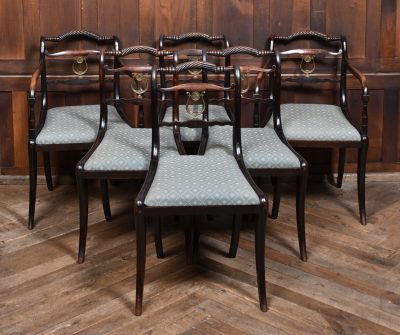 Set Of 6 Georgian Dining Room Chairs SAI3705