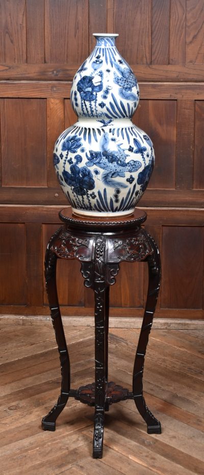 Chinese Marble Top Vase / Plant Stand SAI3725