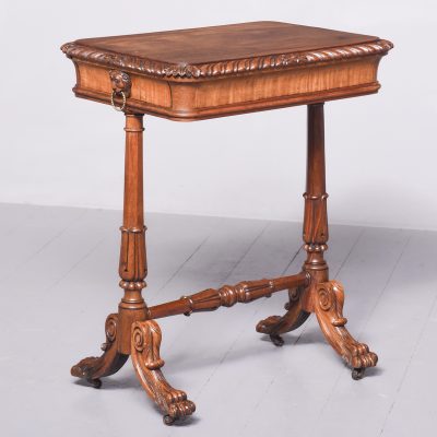 Regency Mahogany Work Table or Side Table