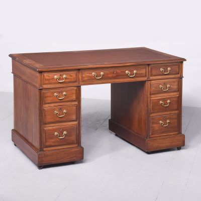 Mahogany 3 Part Pedestal Desk