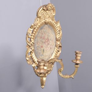 Exhibition Quality Pair of Baroque Style Wall Sconces wall sconce Antique Lighting