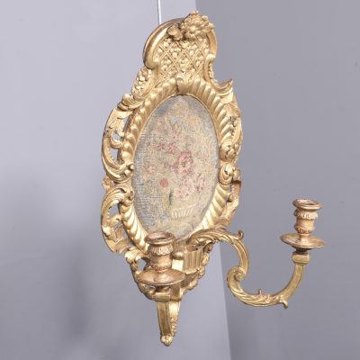 Exhibition Quality Pair of Baroque Style Wall Sconces