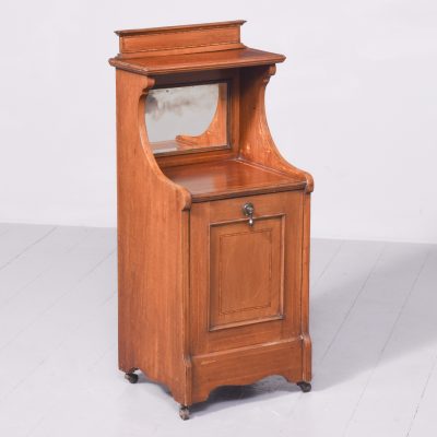 Quality Sheraton Style Inlaid Mahogany Edwardian Coal Depot