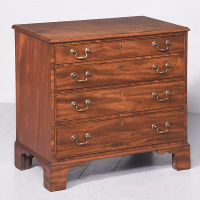 George III Style Neat Size Mahogany Chest of Drawers