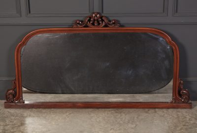 Fine Mid-19th Century Mahogany Overmantle Mirror, Circa 1850