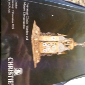 1995 CHRISTIES CLOCKS CATALOGUE LONDON FULLY ILLUSTRATED Antique Clocks