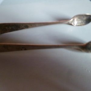 SILVER TONGS LONDON 1932  32 GRAMS Antique Silver