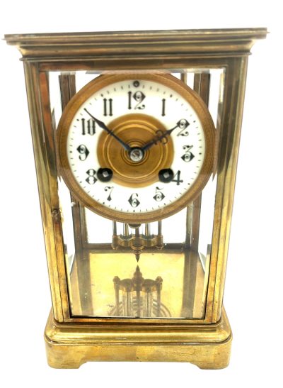 Wonderful French Regulator 4 glass Mantel clock – ca1900