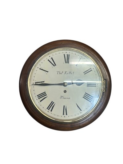 Exquisite English Fusee Drop Dial Wall clock – ca1880