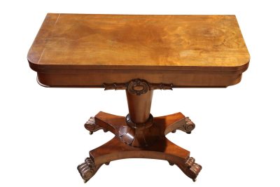 Victorian Mahogany Platform Base Card Table