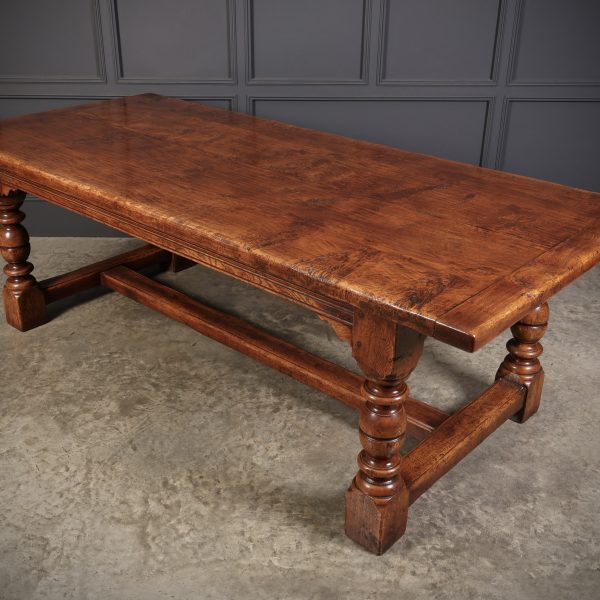 Large Pippy Oak Refectory Dining Table