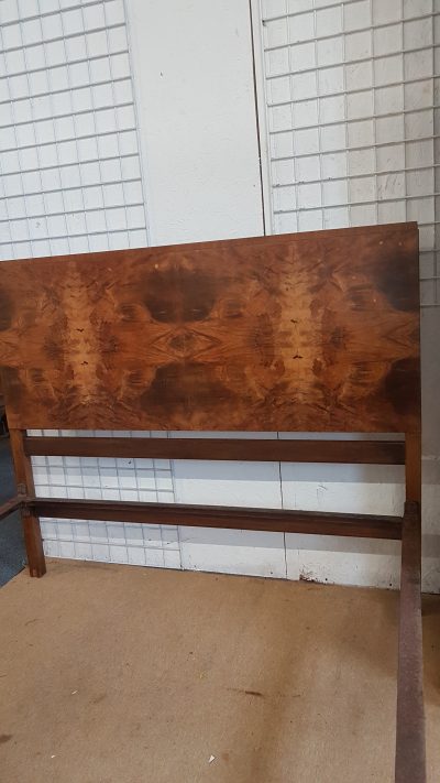 Good Art Deco Walnut Double Bed - Image 3