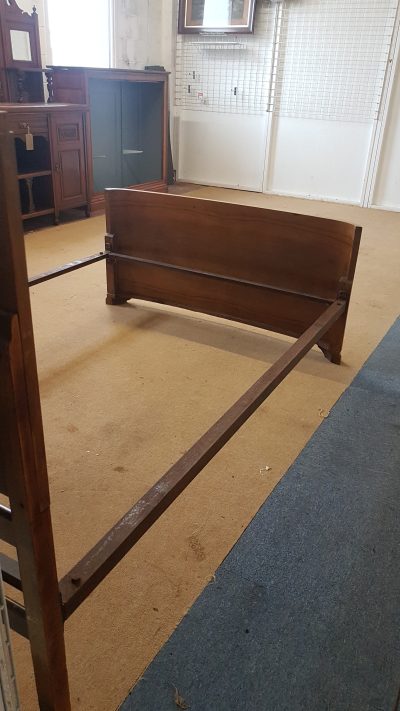 Good Art Deco Walnut Double Bed - Image 5