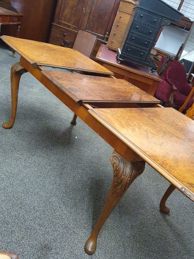 Good 1940's Walnut Dining Table Seats 8 - Image 2