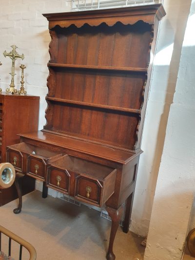 Small Antique Edwardian Oak Dresser - Image 2