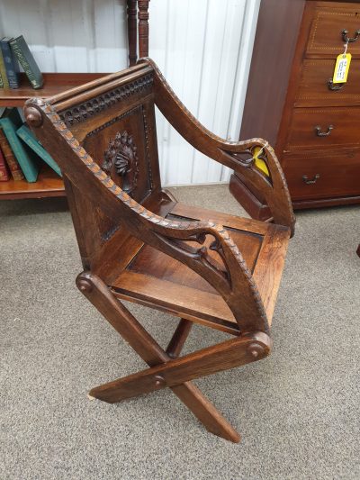 Antique Glastonbury Armchair - Image 7