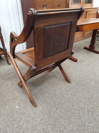 Antique Glastonbury Armchair - Image 6