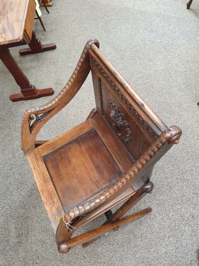 Antique Glastonbury Armchair - Image 5