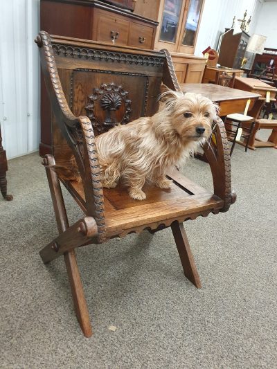 Antique Glastonbury Armchair - Image 2