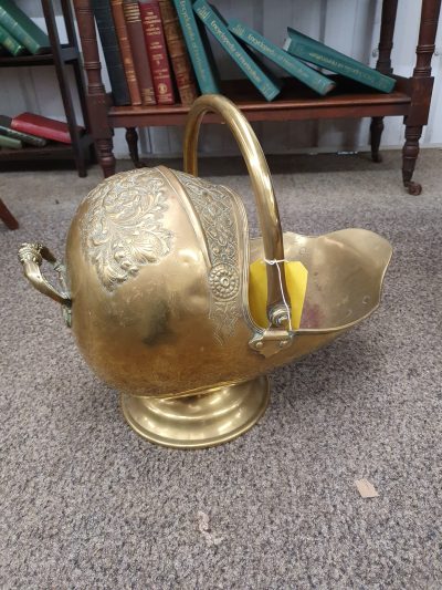 Antique Brass Coal Scuttle - Image 4