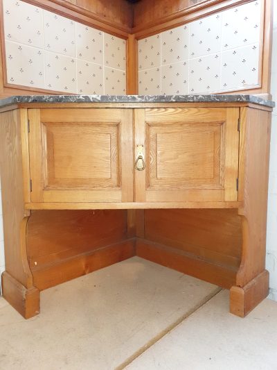 Antique Edwardian Pine Corner Cabinet - Image 4