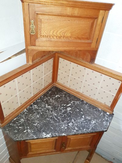 Antique Edwardian Pine Corner Cabinet - Image 5