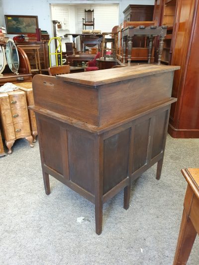 Edwardian Oak Roll Top Desk - Image 4