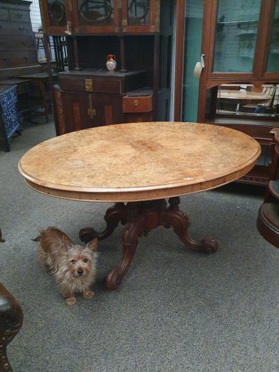 Antique Victorian Walnut Table - Image 2