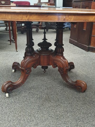 Antique Victorian Walnut Table - Image 4