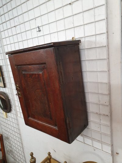 Antique Georgian Wall Hanging Cabinet Cupboard - Image 2