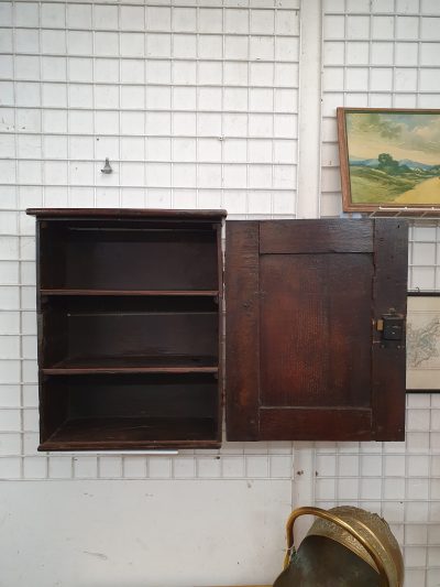 Antique Georgian Wall Hanging Cabinet Cupboard - Image 3