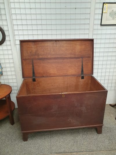 Large Antique Georgian Pine Box Chest - Image 3