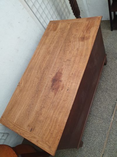 Large Antique Georgian Pine Box Chest - Image 6