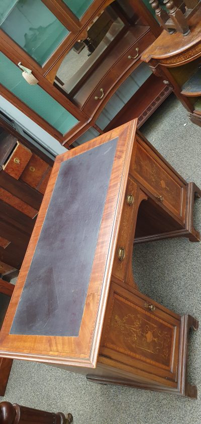 Antique Inlaid Desk Dressing Table - Image 7