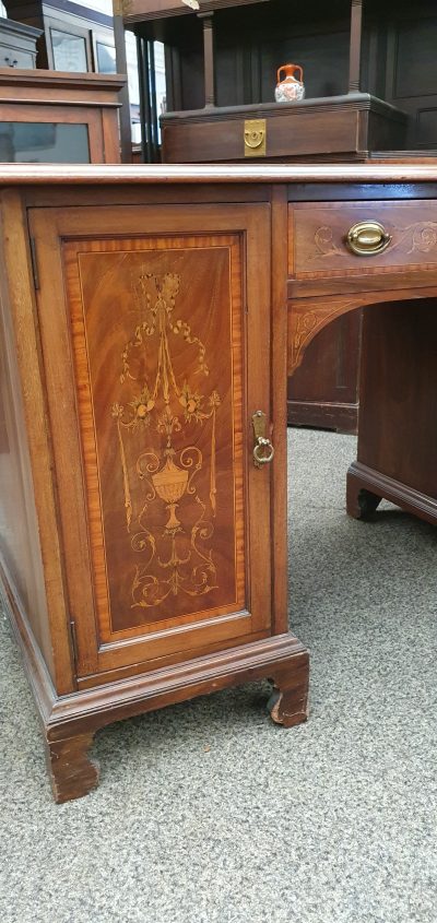 Antique Inlaid Desk Dressing Table - Image 5