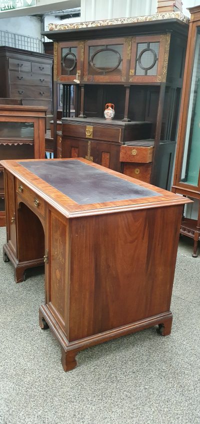 Antique Inlaid Desk Dressing Table - Image 4