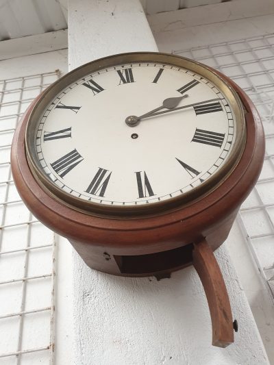 Antique Fusee Station Clock - Image 3