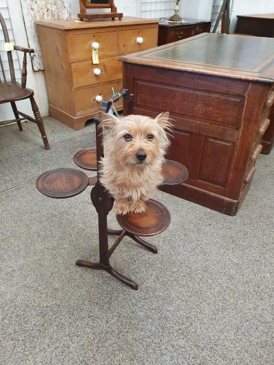 Antique Edwardian Oak Cake Stand - Image 4