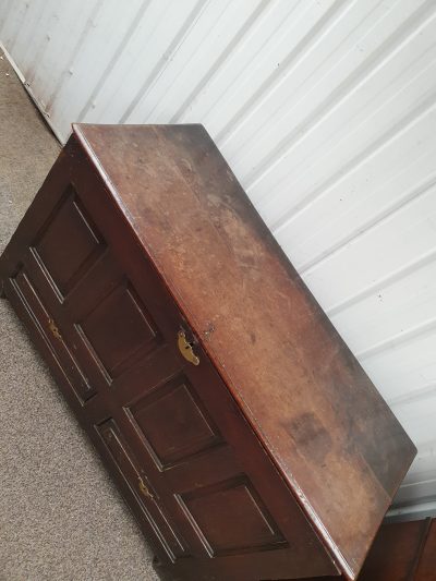 Antique Georgian Oak Mule Chest Box - Image 3