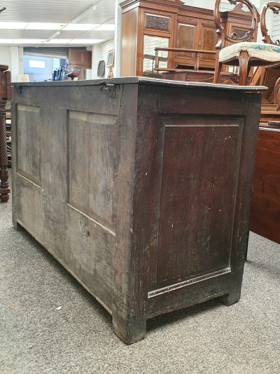 Antique Georgian Oak Mule Chest Box - Image 8