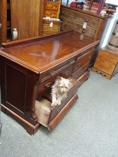 Large Antique Drapers Chest Sideboard - Image 4