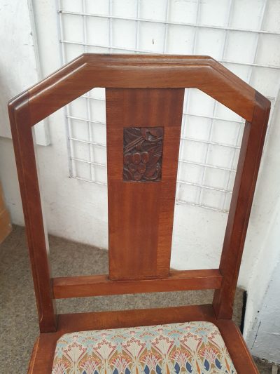 Good Set of 6 Art Deco Dining Chairs - Image 4