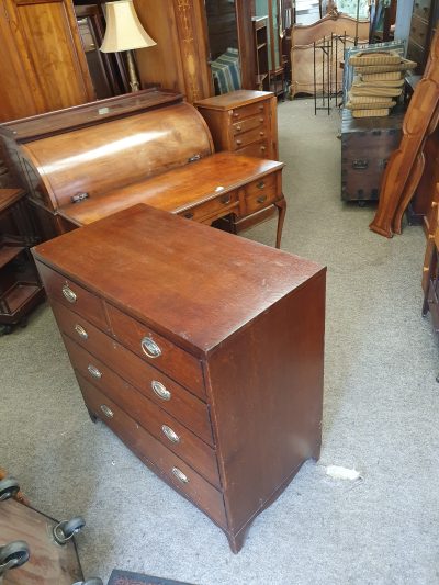 Antique Georgian Oak Chest of Drawers - Image 4