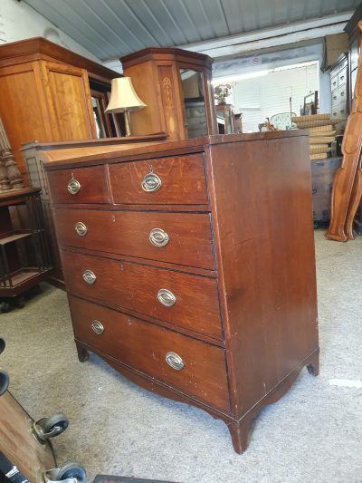 Antique Georgian Oak Chest of Drawers - Image 5