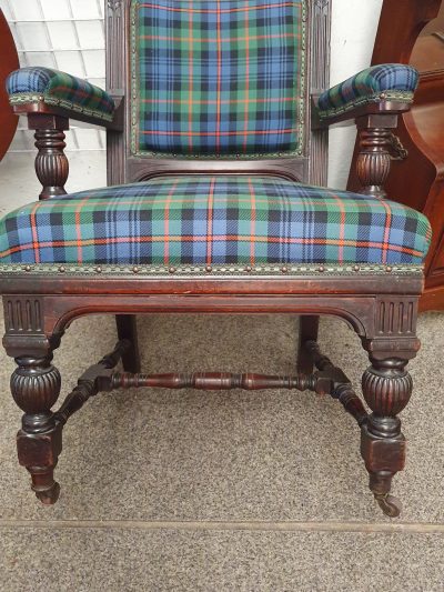 Antique Edwardian Armchair - Image 4