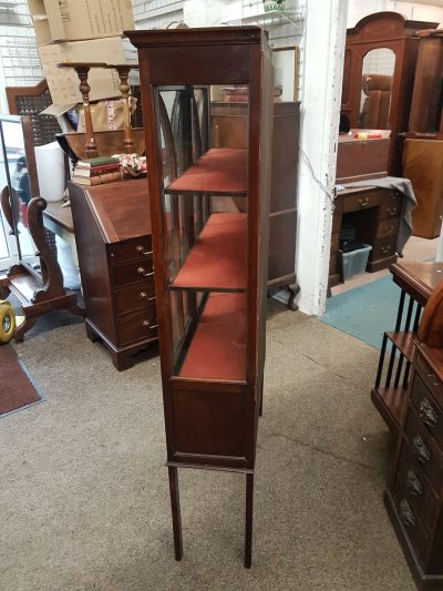 Antique Edwardian Inlaid Display Cabinet - Image 5